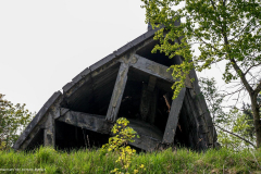 Gesprengtes Bunkerbauwerk, in Wünsdorf