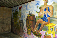 Bild in der Sauna einer Sowjetgarnison in der DDR
