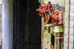Details einer Bunkertür eines sowjetischen Bunkers