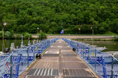 THW-Pontonbrücke, komplett, Längssicht
