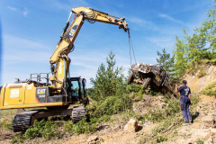 Truck-Trial, Ural -Bergung mit Bagger
