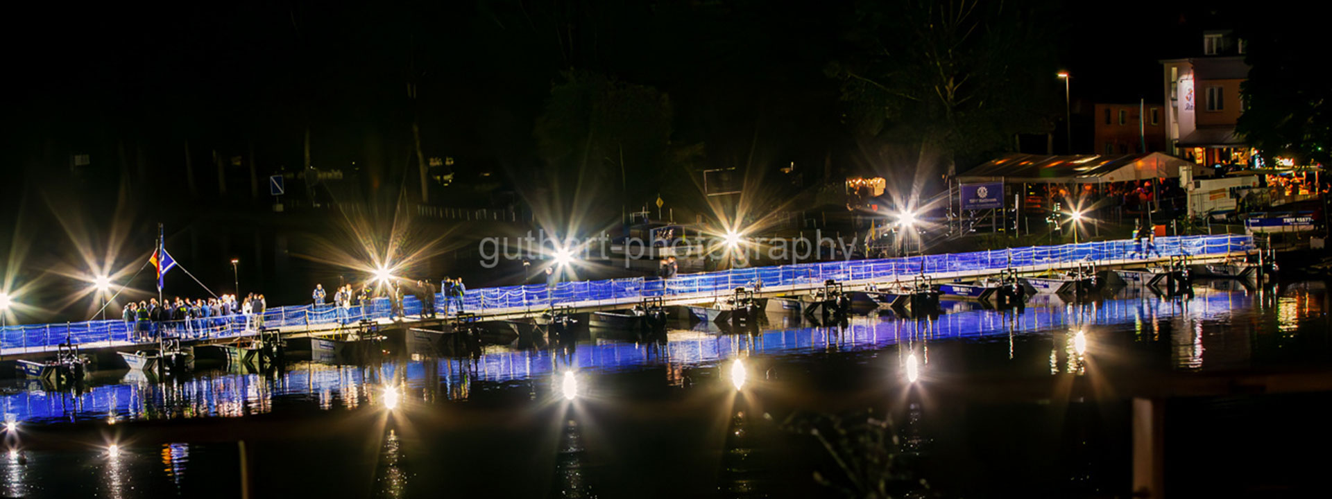 Pontonbrücke des THW in Haßmersheim
